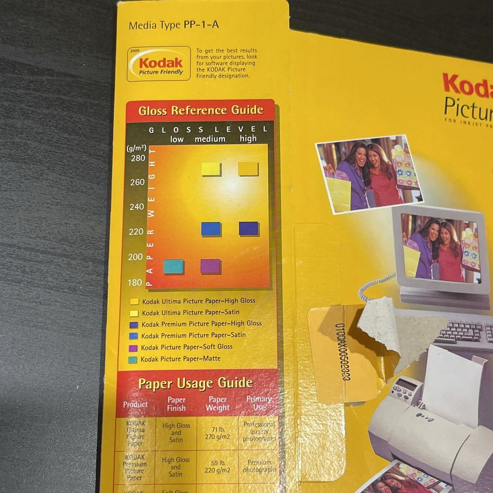 KODAK Picture Paper For Inkjet Printers Soft Gloss 20 Sheets 8.5 x11 OPENED - Picture 6 of 8